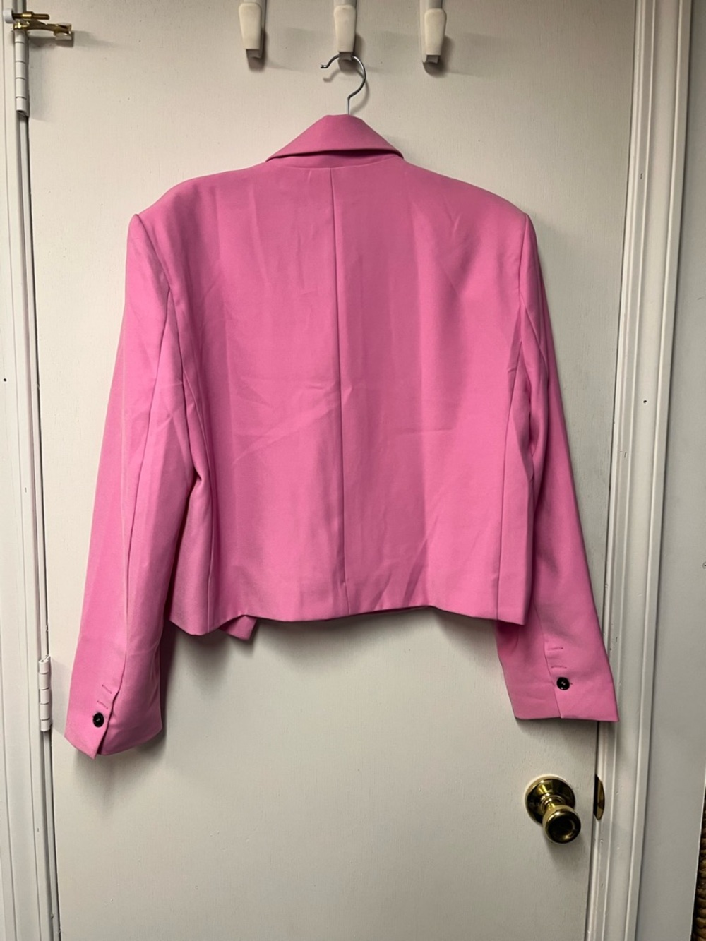 Entro NWT Hot Pink Cropped Blazer Jacket Size Large - Picture 4 of 8